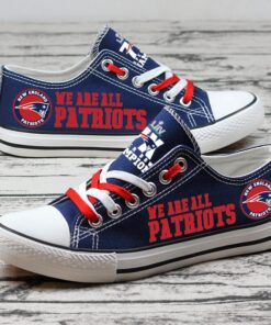 New England Patriots Low Top Canvas Sport Sneakers Shoes For Men Women Fans