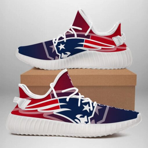 New England Patriots NFL 350v Yeezy Sneakers For Men Women Fans - Image 2