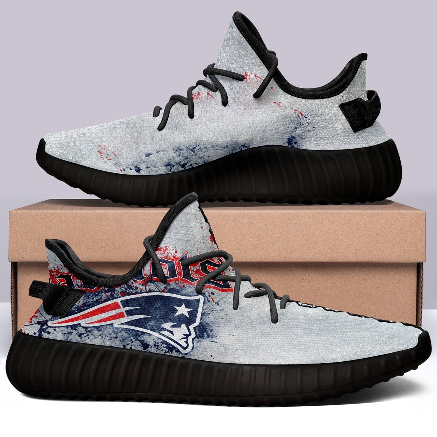 New England Patriots NFL 350v Yeezy Sneakers For Men Women Fans 6 New England Patriots NFL 350v Yeezy Sneakers For Men Women Fans - Image 6