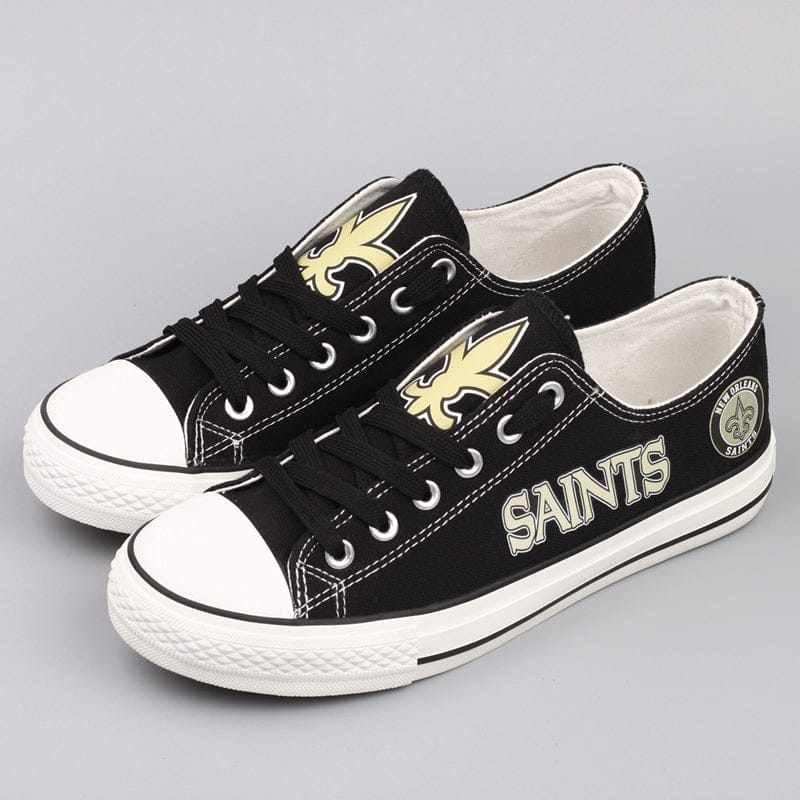 New Orleans Saints Low Top Canvas Sport Sneakers Shoes For Men Women Fans 4 New Orleans Saints Low Top Canvas Sport Sneakers Shoes For Men Women Fans - Image 4