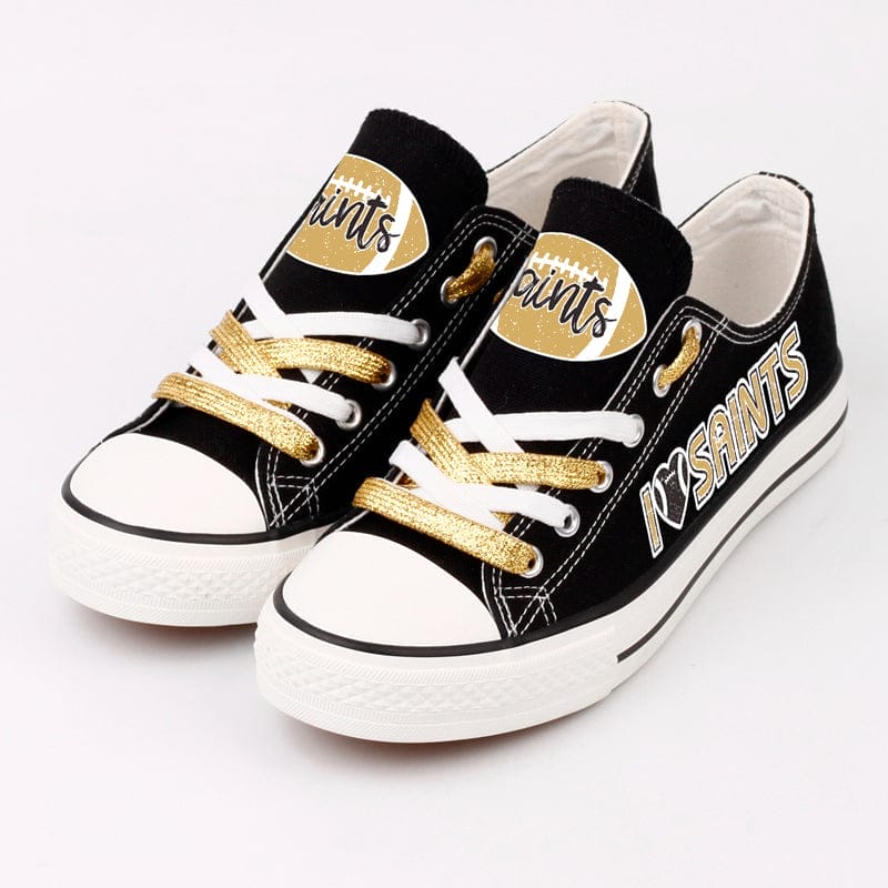 New Orleans Saints Low Top Canvas Sport Sneakers Shoes For Men Women Fans 6 New Orleans Saints Low Top Canvas Sport Sneakers Shoes For Men Women Fans - Image 6