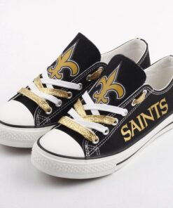 Alternative view of New Orleans Saints Low Top Canvas Sport Sneakers Shoes For Men Women Fans