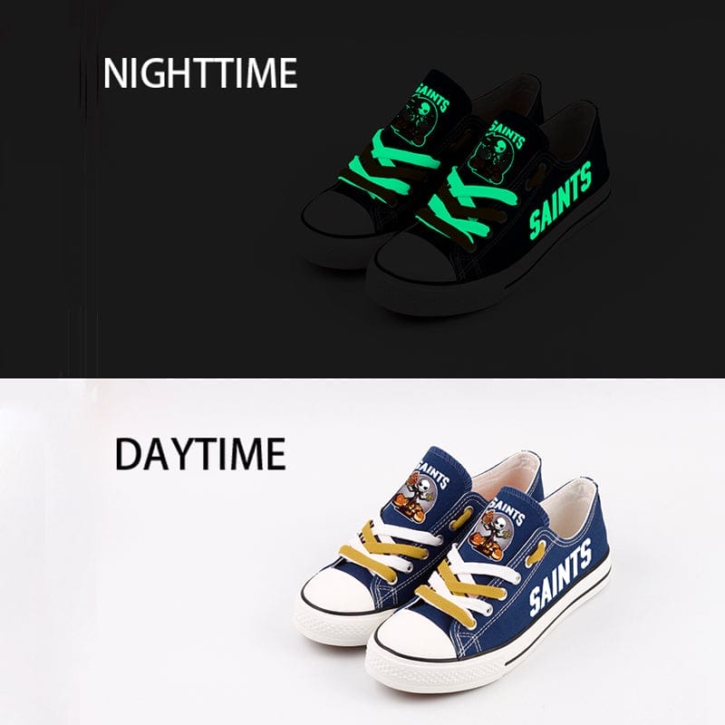 New Orleans Saints Low Top Canvas Sport Sneakers Shoes For Men Women Fans 3 New Orleans Saints Low Top Canvas Sport Sneakers Shoes For Men Women Fans - Image 3
