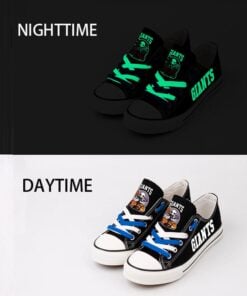 Alternative view of New York Giants Low Top Canvas Sport Sneakers Shoes For Men Women Fans