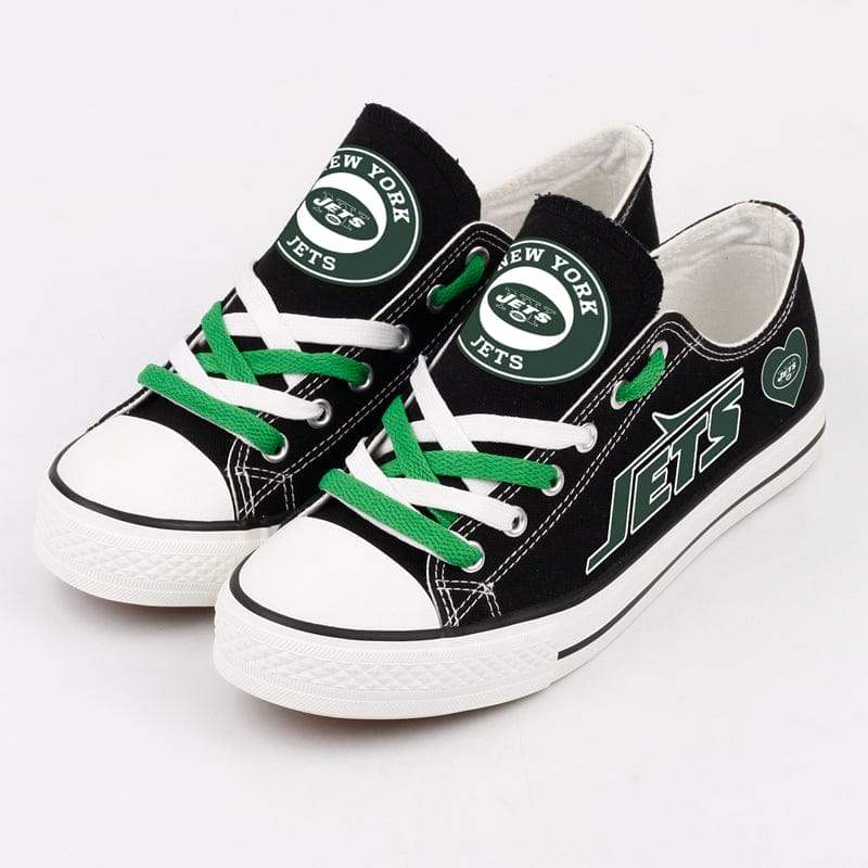 New York Jets Low Top Canvas Sport Sneakers Shoes For Men Women Fans 4 New York Jets Low Top Canvas Sport Sneakers Shoes For Men Women Fans - Image 4