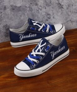 New York Yankees Limited Print MLB Students Low Top Canvas Shoes Sport Sneakers 2 cba7d4a4 f59e 4ce3 955d 2016bff9dfc4