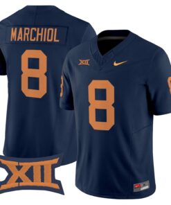 Nicco Marchiol Jersey #8 West Virginia Mountaineers 1965 Throwback Stitched