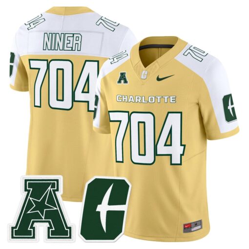 Niner Jersey #704 Charlotte 49ers 2025 Vapor Limited Stitched - Image 2