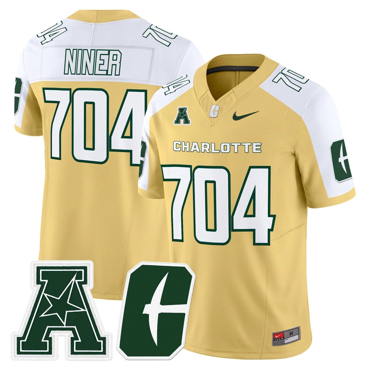 Niner Jersey #704 Charlotte 49ers 2025 Vapor Limited Stitched 2 Niner Jersey #704 Charlotte 49ers 2025 Vapor Limited Stitched - Image 2