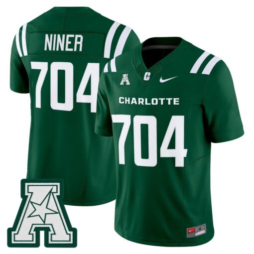 Niner Jersey #704 Charlotte 49ers 2025 Vapor Limited Stitched - Image 5
