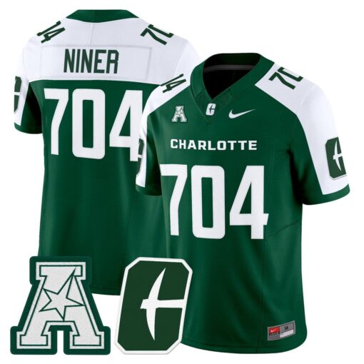 Niner Jersey #704 Charlotte 49ers 2025 Vapor Limited Stitched - Image 4
