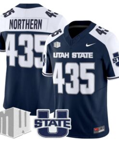 Northern Jersey #435 Utah State Aggies 2025 Vapor Limited Stitched Navy Alter