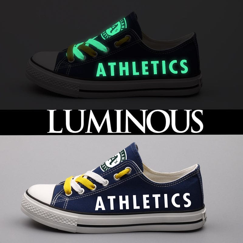 Oakland Athletics Limited Print Low Top Canvas Shoes Sport Sneakers For Men Women Fans - Image 3