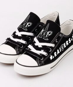 Oakland Raiders Low Top Canvas Sport Sneakers Shoes For Men Women Fans