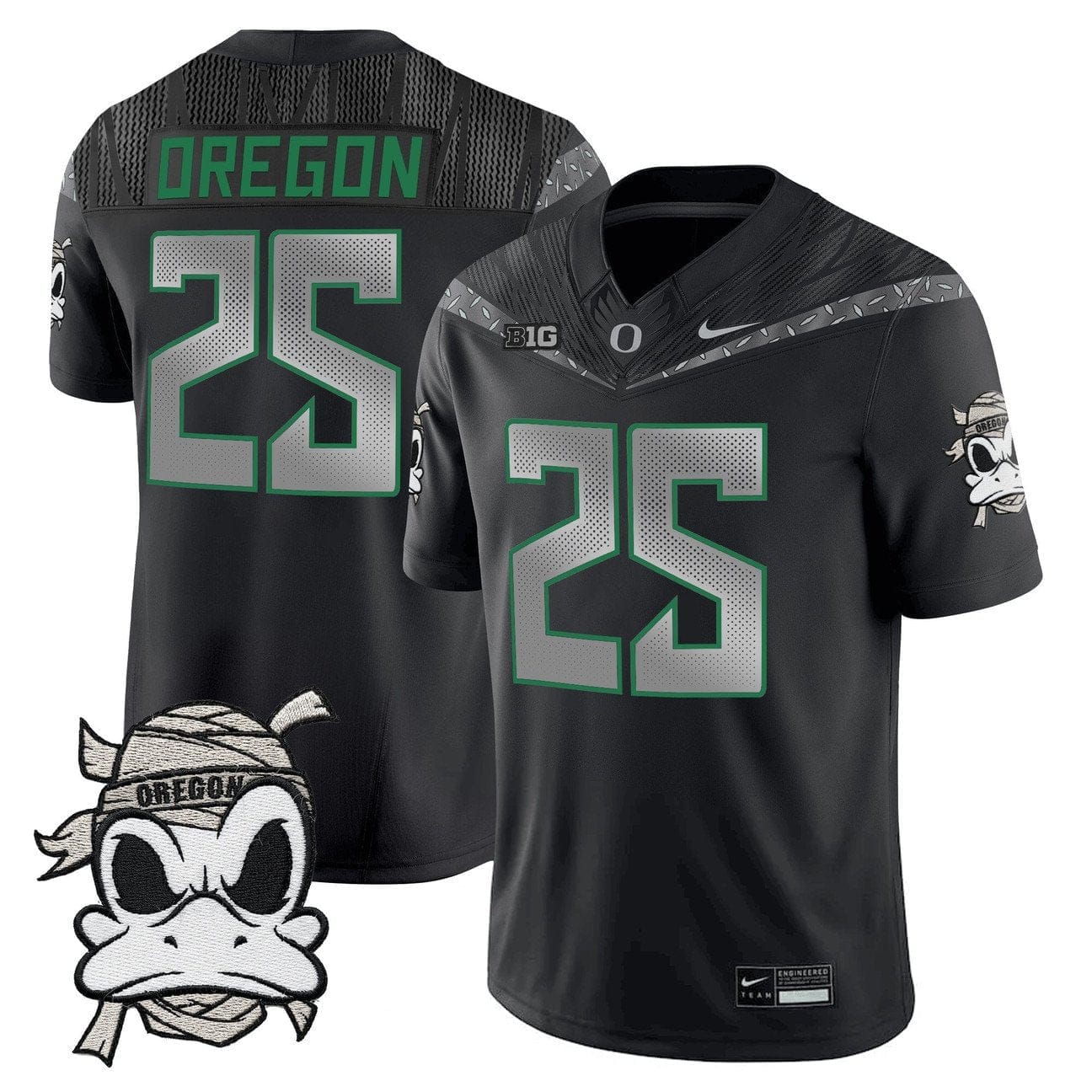 Oregon Jersey #25 Oregon Ducks 2025 Mummy Duck Vapor Limited Stitched 1 Oregon Jersey #25 Oregon Ducks 2025 Mummy Duck Vapor Limited Stitched