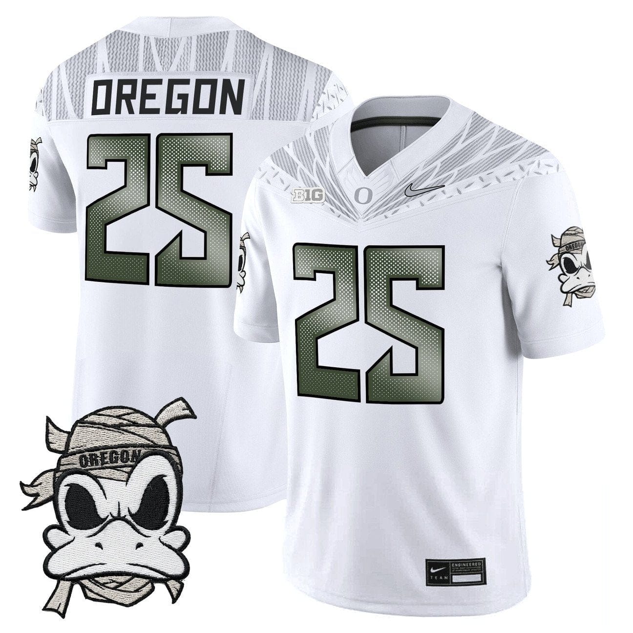 Oregon Jersey #25 Oregon Ducks 2025 Mummy Duck Vapor Limited Stitched 2 Oregon Jersey #25 Oregon Ducks 2025 Mummy Duck Vapor Limited Stitched - Image 2