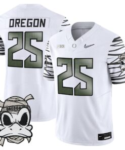 Oregon Jersey #25 Oregon Ducks 2025 Mummy Duck Vapor Limited Stitched 9 Oregon Jersey 25 Oregon Ducks 2025 Mummy Duck Vapor Limited Stitched White Limited