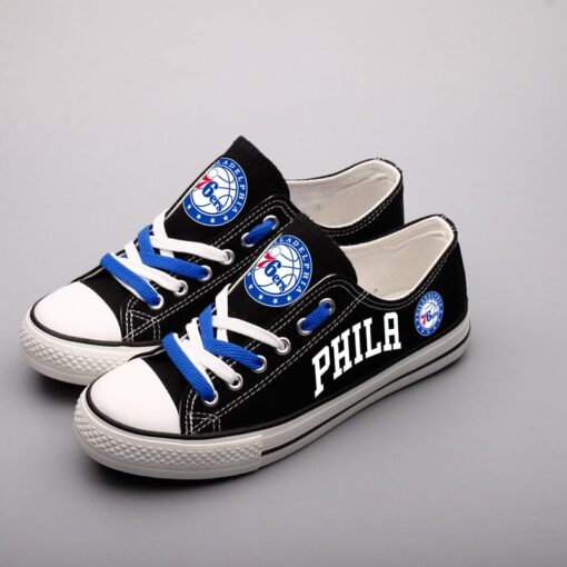 Philadelphia 76ers Atlanta Hawks Sport Sneakers Shoes For Men Women Fans - Image 4
