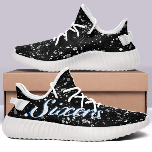Philadelphia 76ers NBA 350v Yeezy Sneakers For Men Women Fans - Image 7