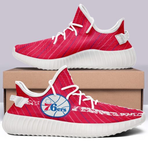 Philadelphia 76ers NBA 350v Yeezy Sneakers For Men Women Fans - Image 7