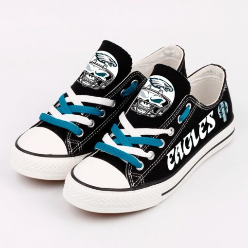 Philadelphia Eagles Low Top Canvas Sport Sneakers Shoes For Men Women Fans