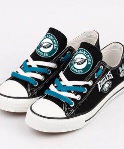 Alternative view of Philadelphia Eagles Low Top Canvas Sport Sneakers Shoes For Men Women Fans