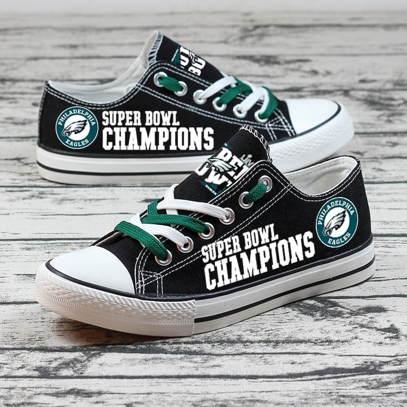 Philadelphia Eagles Low Top Canvas Sport Sneakers Shoes For Men Women Fans 4 Philadelphia Eagles Low Top Canvas Sport Sneakers Shoes For Men Women Fans - Image 4