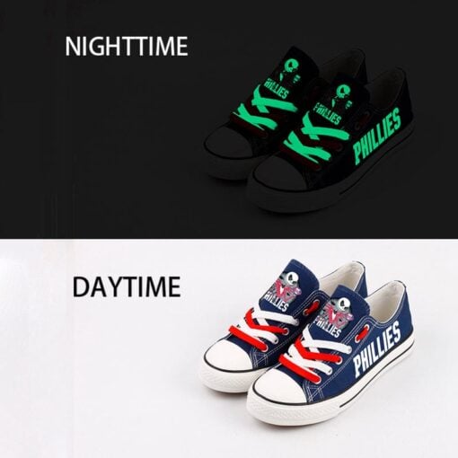 Philadelphia Phillies Limited Print Low Top Canvas Shoes Sport Sneakers For Men Women Fans