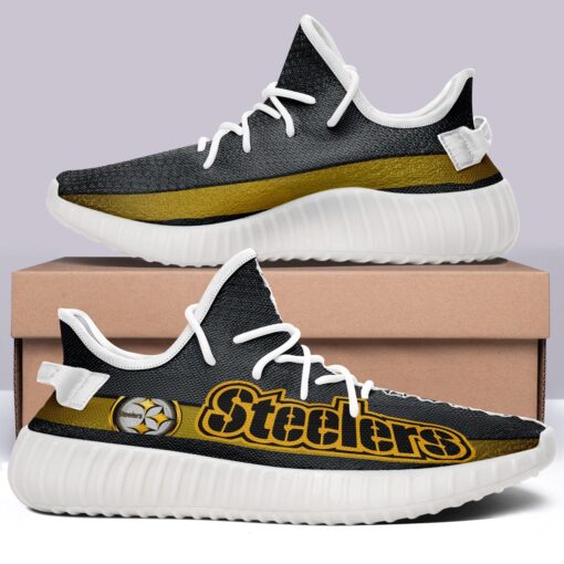 Pittsburgh Steelers NFL 350v Yeezy Sneakers For Men Women Fans
