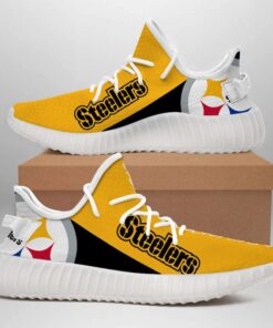 Alternative view of Pittsburgh Steelers NFL 350v Yeezy Sneakers For Men Women Fans