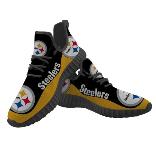 Pittsburgh Steelers Sneaker Shoes NFL For Men Women Fans - Image 4