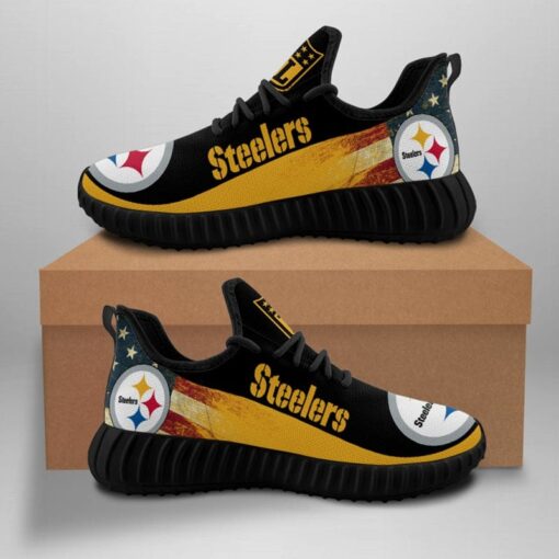 Pittsburgh Steelers Sneaker Shoes NFL For Men Women Fans - Image 2