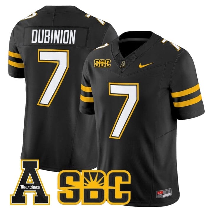 Rashod Dubinion Jersey #7 App State Mountaineers 2025 Vapor Limited Stitched 2 Rashod Dubinion Jersey #7 App State Mountaineers 2025 Vapor Limited Stitched - Image 2