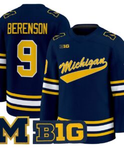 Red Berenson Jersey 9 Michigan Wolverines 2025 26 Premium Stitched Navy