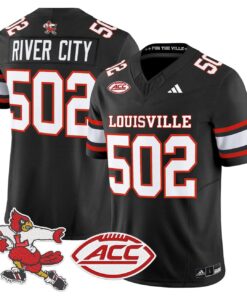 Alternative view of River City Jersey #502 Louisville Cardinals 2025 Vapor Limited Stitched