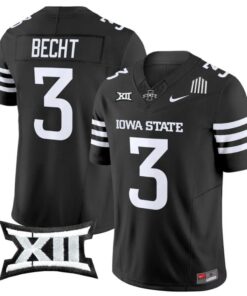 Rocco Becht Jersey #3 Iowa State Cyclones 2025 Limited Stitched Black
