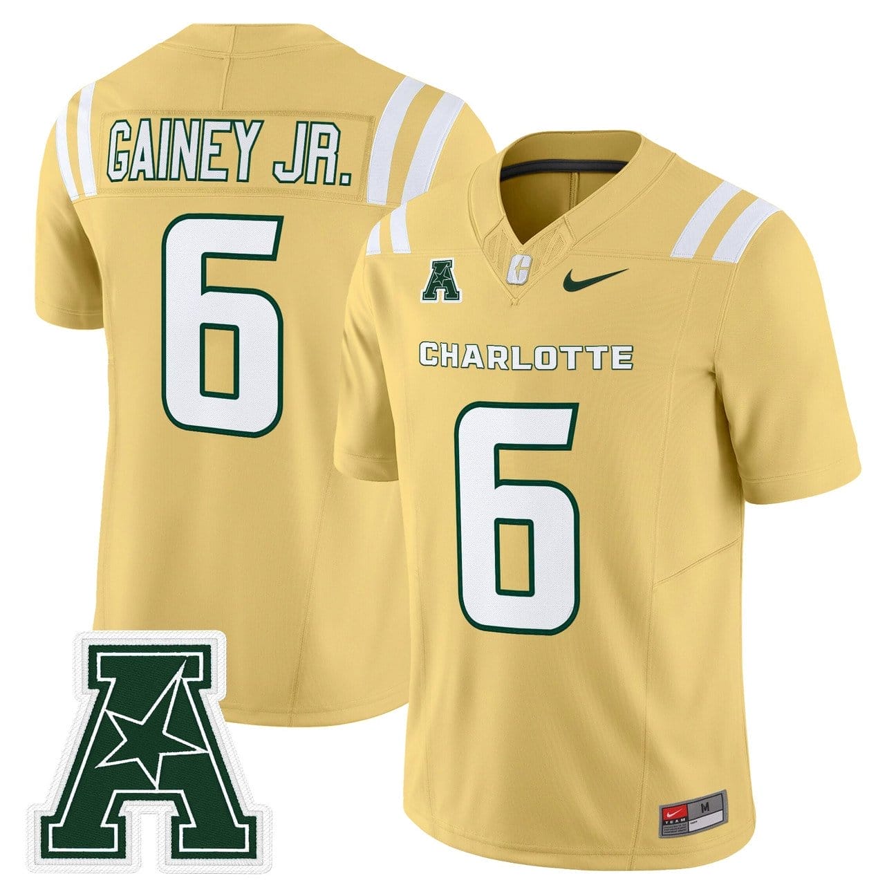 Rod Gainey Jr Jersey #6 Charlotte 49ers 2025 Vapor Limited Stitched 3 Rod Gainey Jr Jersey #6 Charlotte 49ers 2025 Vapor Limited Stitched - Image 3