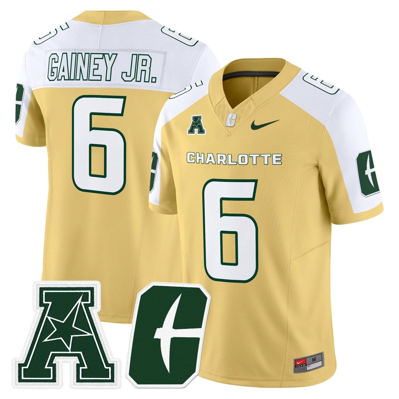 Rod Gainey Jr Jersey #6 Charlotte 49ers 2025 Vapor Limited Stitched 2 Rod Gainey Jr Jersey #6 Charlotte 49ers 2025 Vapor Limited Stitched - Image 2