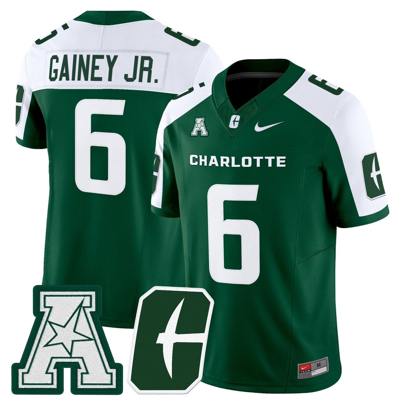 Rod Gainey Jr Jersey #6 Charlotte 49ers 2025 Vapor Limited Stitched 4 Rod Gainey Jr Jersey #6 Charlotte 49ers 2025 Vapor Limited Stitched - Image 4