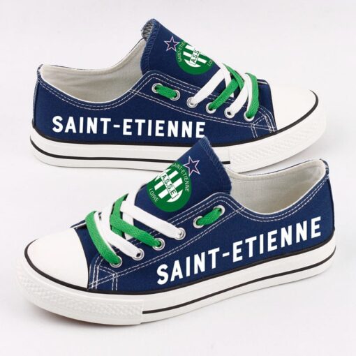 Saint Etienne Low Top Canvas Sport Sneakers Shoes For Men Women Fans - Image 2