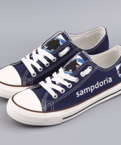 Sampdoria Low Top Canvas Sport Sneakers Shoes For Men Women Fans