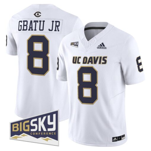 Samuel Gbatu Jr Jersey #8 UC Davis Aggies 2025 Lake Tahoe Patch
