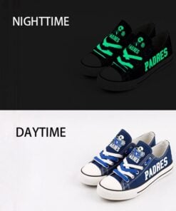 San Diego Padres Limited Print MLB Students Low Top Canvas Shoes Sport Sneakers