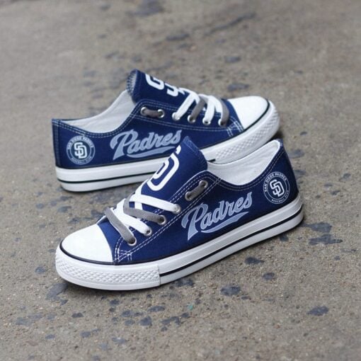 San Diego Padres Limited Print Low Top Canvas Shoes Sport Sneakers For Men Women Fans