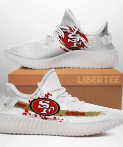 San Francisco 49ers NFL 350v Yeezy Sneakers For Men Women Fans