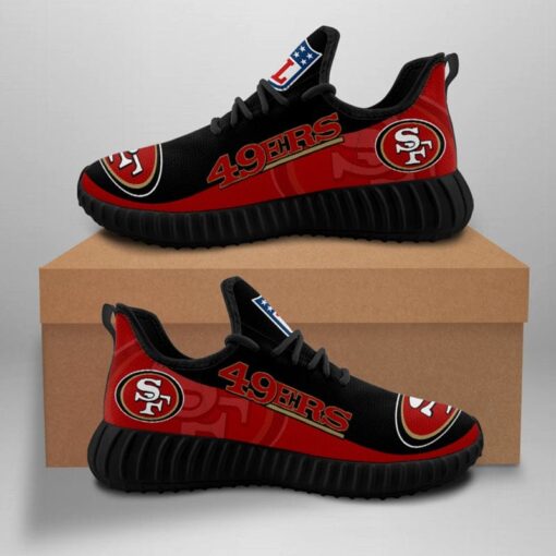 San Francisco 49ers Sneaker Shoes NFL For Men Women Fans (Copy) - Image 3
