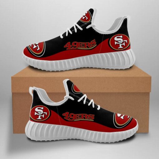 San Francisco 49ers Sneaker Shoes NFL For Men Women Fans