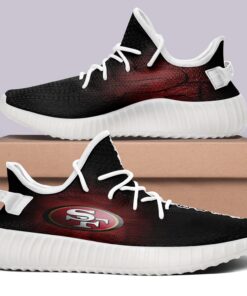 Alternative view of San Francisco 49ers V1 NFL 350v Yeezy Sneakers For Men Women Fans