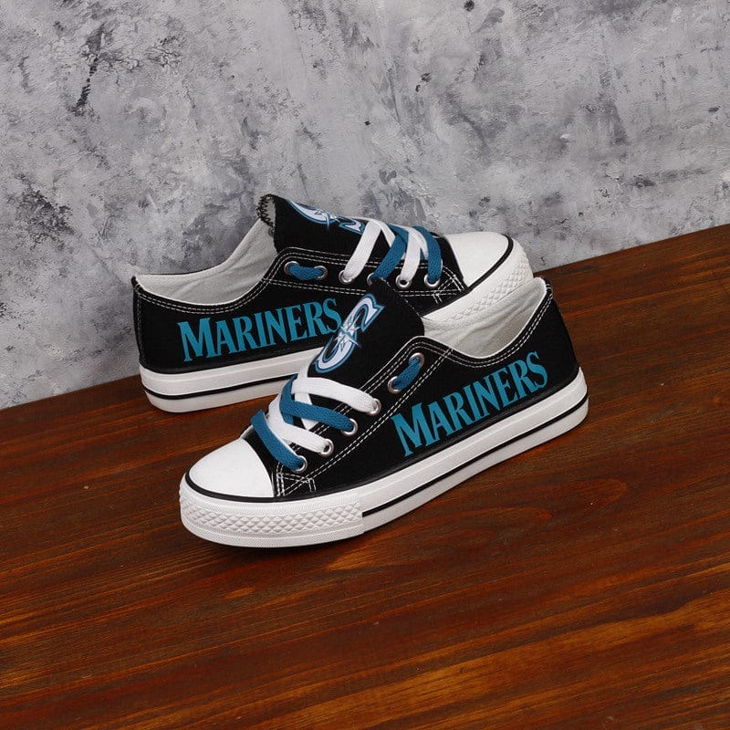 Seattle Mariners Limited Print Low Top Canvas Shoes Sport Sneakers For Men Women Fans 2 Seattle Mariners Limited Print Low Top Canvas Shoes Sport Sneakers For Men Women Fans - Image 2