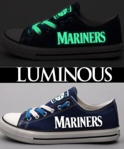 Seattle Mariners Limited Print MLB Students Low Top Canvas Shoes Sport Sneakers 4